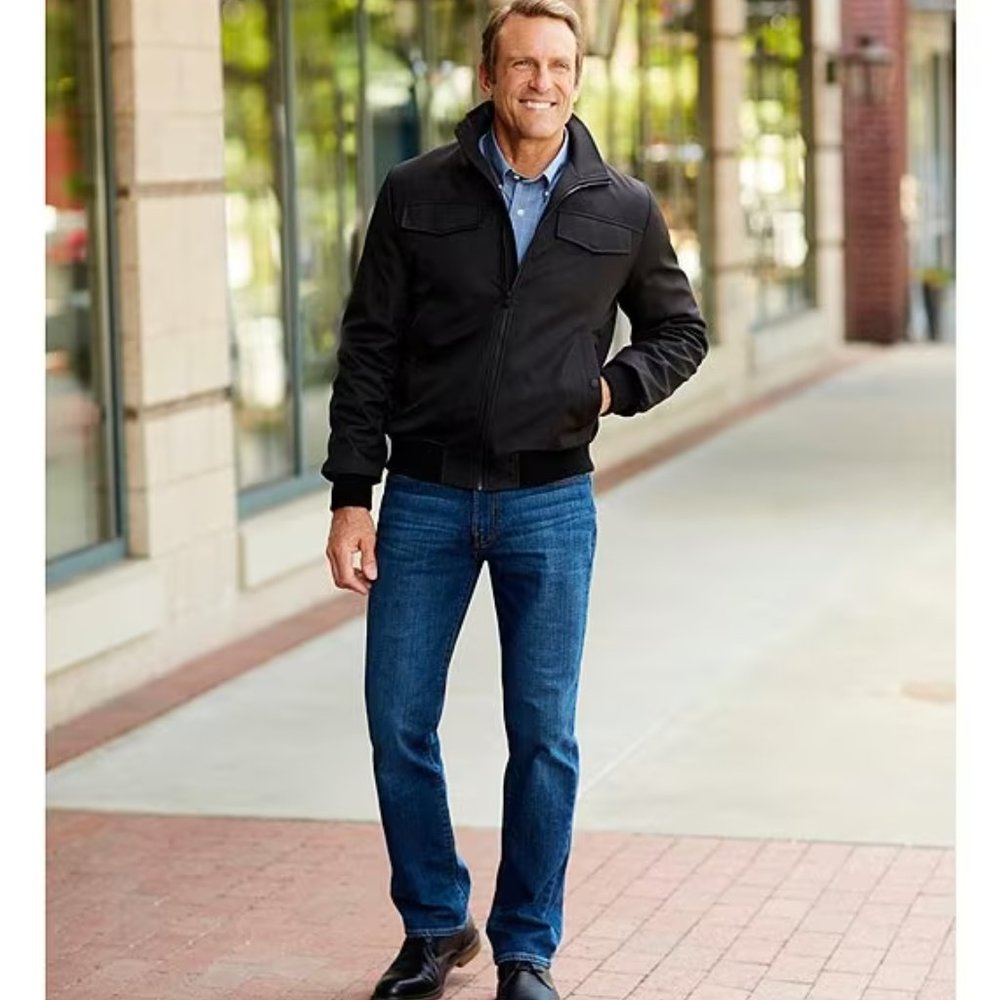 Cremieux Premium Denim Stretch Straight Jeans Size 38 X 32